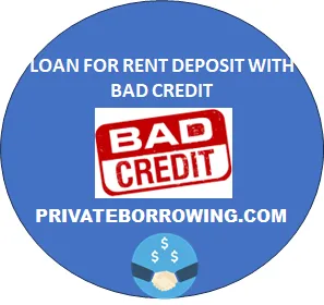 Rent deposit loans with bad credit