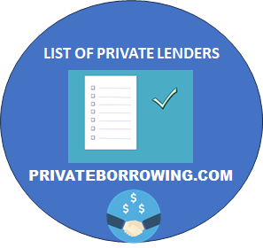 LIST OF PRIVATE MONEY LENDERS